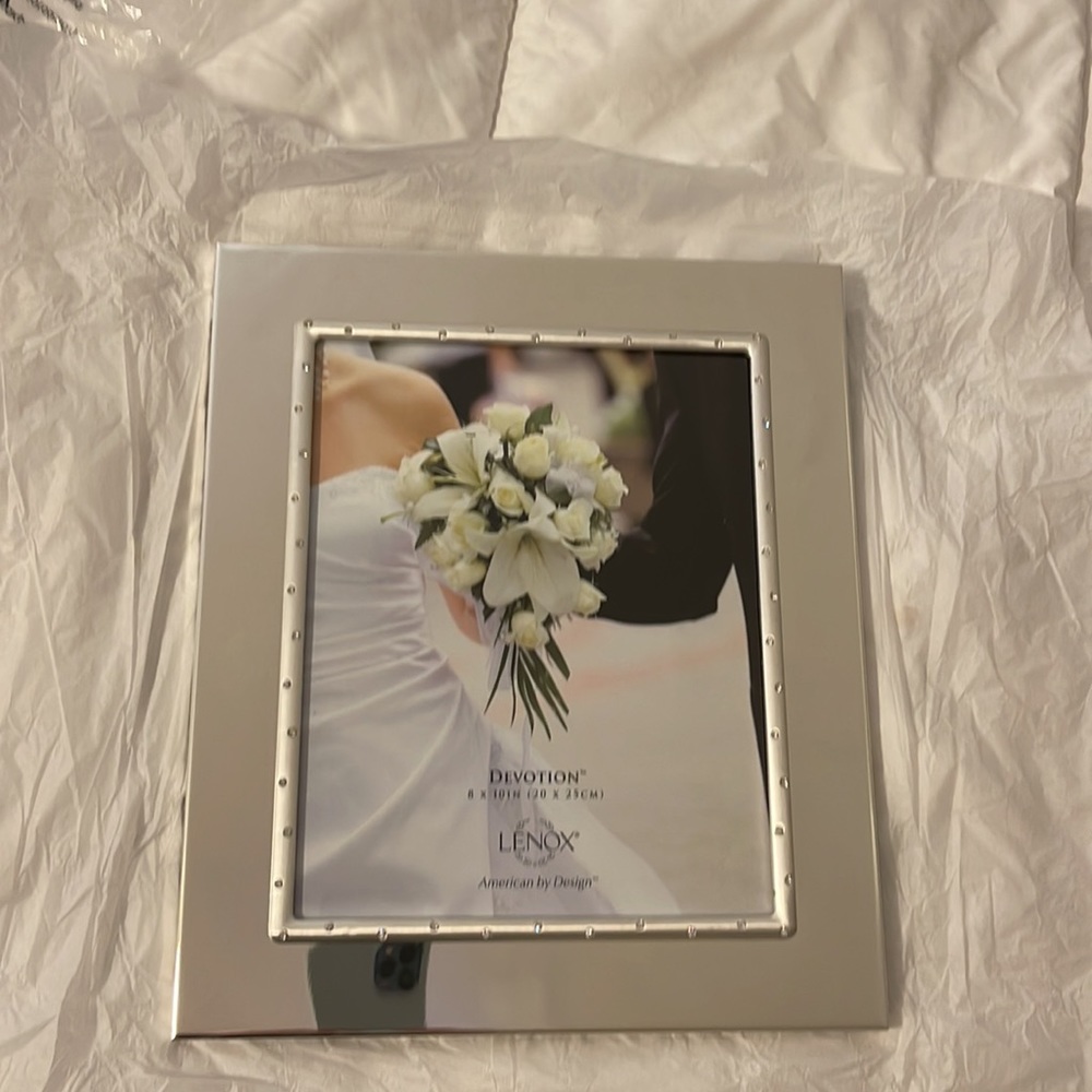Lenox 8 X 10 silver plated picture frame